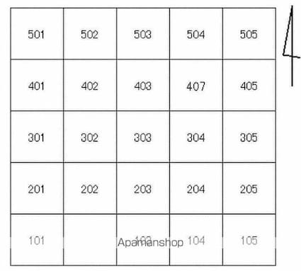 サンハウス栗林[1K/26.25m2]の配置図