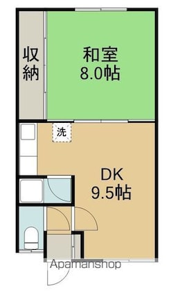 オレンジハイツ（オレンジハイツ）[1DK/37.26m2]の間取図