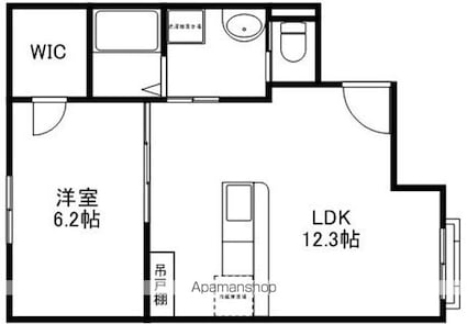 ＳｕｎｎｙＧａｒｄｅｎ[1LDK/40.07m2]の間取図