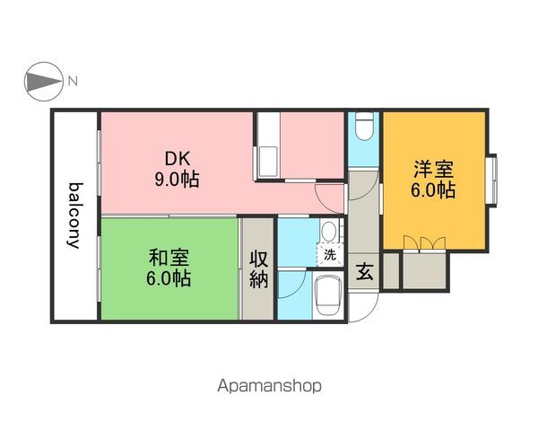 CASA井口Cの間取り写真