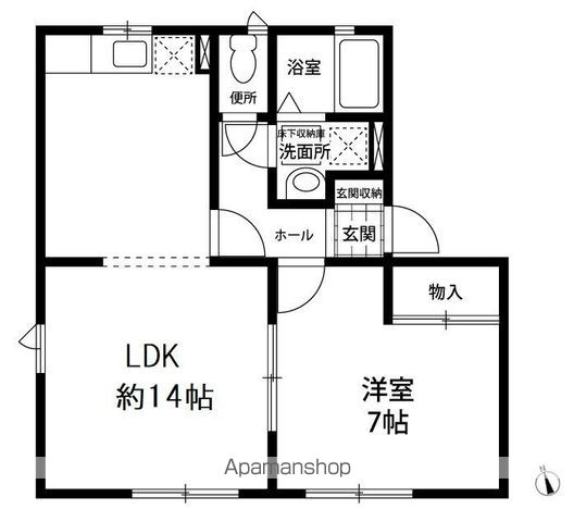 【東大和市高木のアパートの間取り】