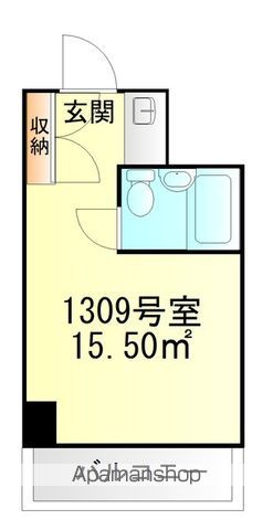 ウィン青山 1309 ｜ 東京都港区南青山２丁目2-15（賃貸マンション1R・13階・15.50㎡） その2