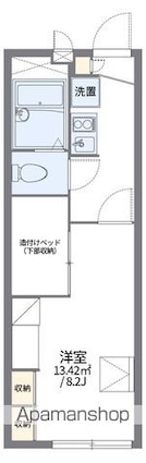 レオパレスＴＡＭＯ[1K/22.35m2]の間取図