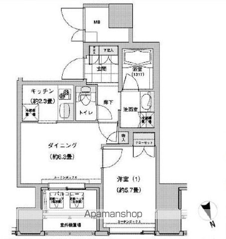 ウエストパークタワー池袋の間取り写真