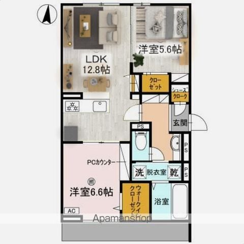 D-ROOM御厨中の内装写真