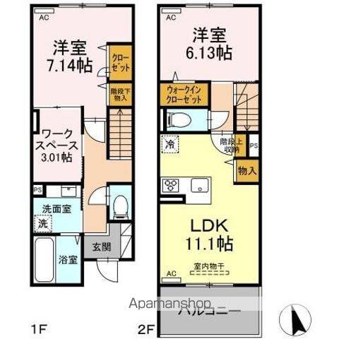 【杉並区高井戸東のアパートの間取り】