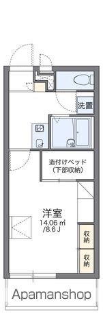 【レオパレスフレイグラント多々良の間取り】