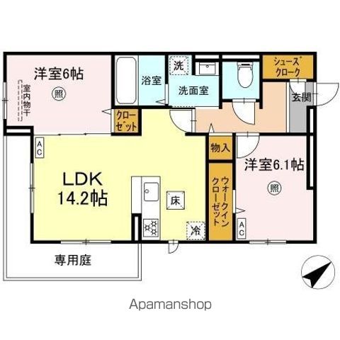 DーROOMプラーナの間取り写真