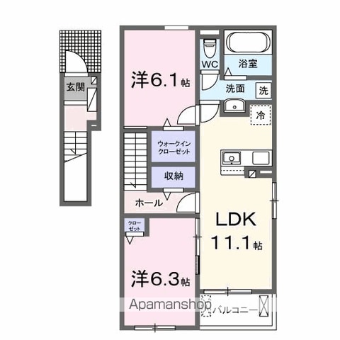 アルシャムス Iの間取り写真