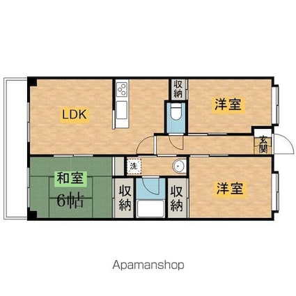 アゼリアバレー[3LDK/59.93m2]の間取図