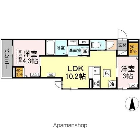セレスティア中台 IIIの間取り写真