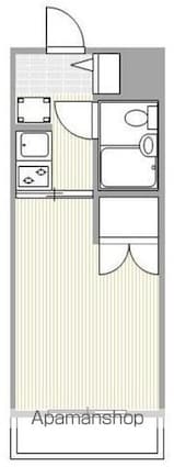 東京都中野区若宮２丁目[1K/17.2m2]の間取図