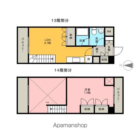 アプリーレ久屋大通公園の間取り写真