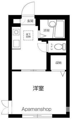 ナレッジ中野[1K/22m2]の間取図