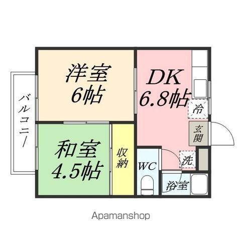 コーポ西崎の間取り写真