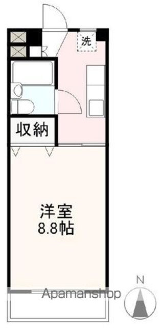 プレアール仏生山Ⅰ・Ⅱ[1K/29.16m2]の間取図
