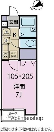 ＡＤＯＮＩＳ　ＨＯＵＳＥ[1K/21.53m2]の間取図