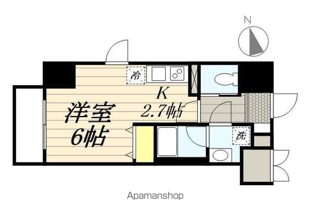 【立川市曙町のマンションの間取り】