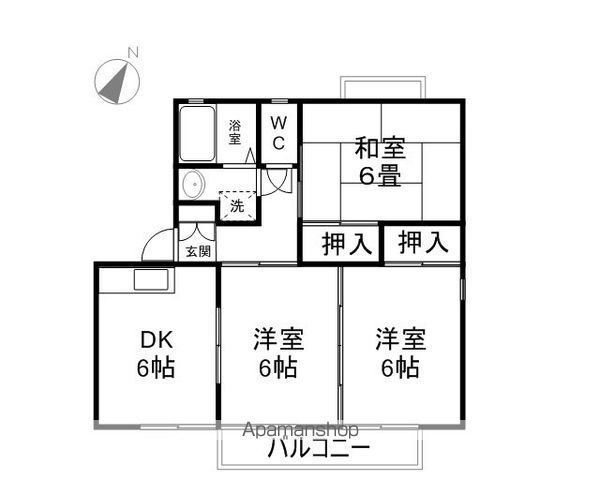 ラベンダーハイツ新井の間取り写真