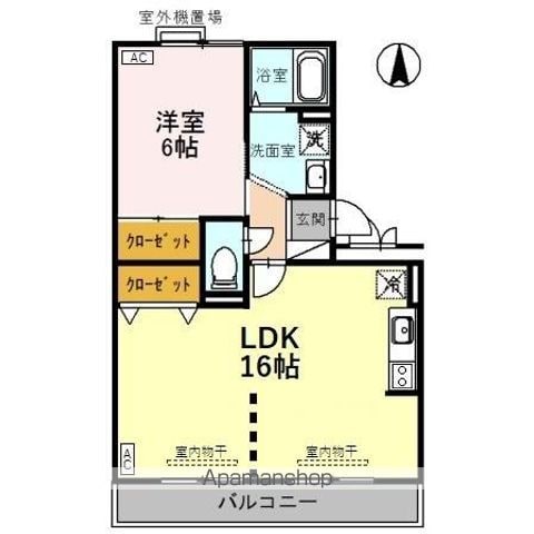 リシェス・オカザキの間取り写真