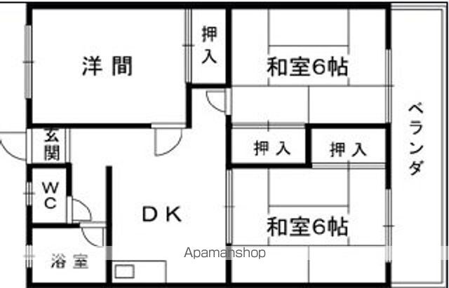 コーポサンライト[3DK/51m2]の間取図