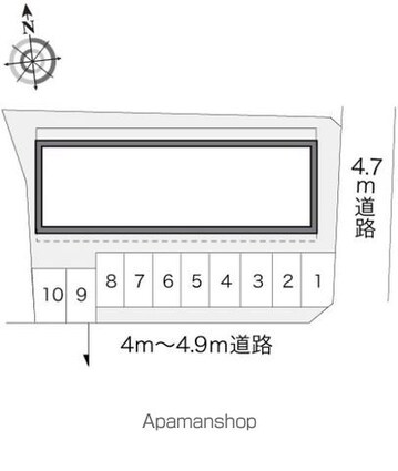 レオパレスエスペランセ[1K/26.49m2]の駐車場1