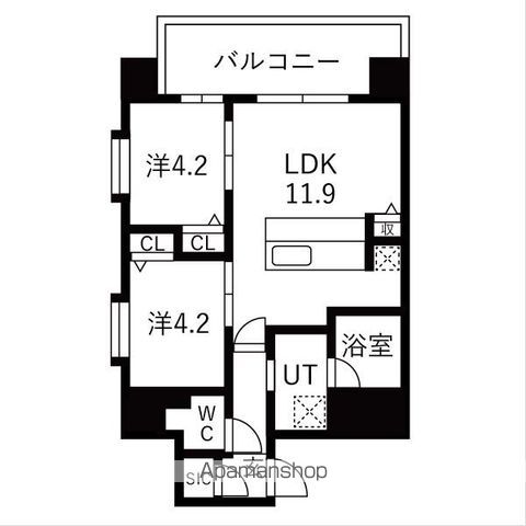 スプランディッド玉造の間取り写真