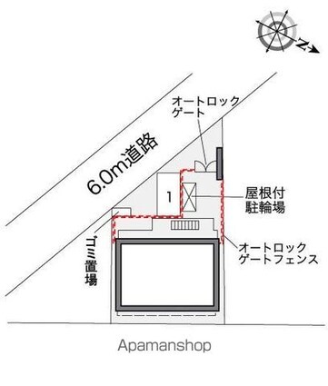レオパレスセレス末広[1K/20.81m2]の配置図