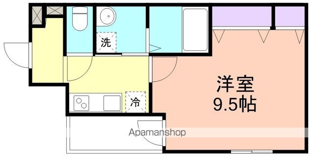 和歌山市新通のアパートの間取り