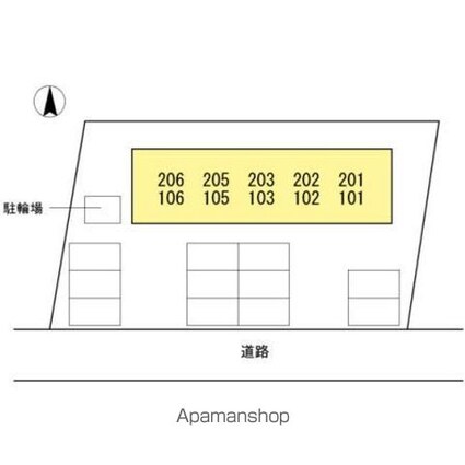 モナリエⅡ[1LDK/33.39m2]の配置図