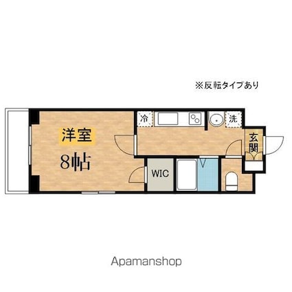 ベルベール[1K/25.65m2]の間取図
