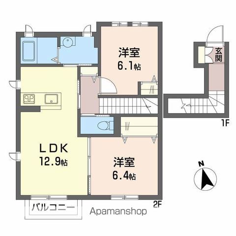 アトリエールの間取り写真