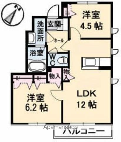 シャーメゾンラフィーネA棟の間取り写真