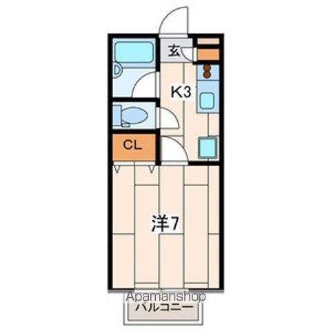 【横浜市港北区日吉本町のアパートの間取り】