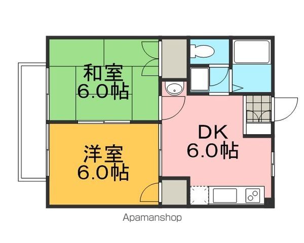 【カーム権藤の間取り】