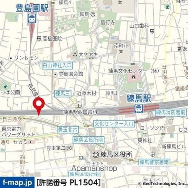 ＡｚａｌｅａＨｏｕｓｅ練馬[1K/25.48m2]の周辺