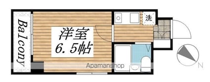 メゾン・ド・南大塚Ｎｏ．１[1K/16.53m2]の間取図