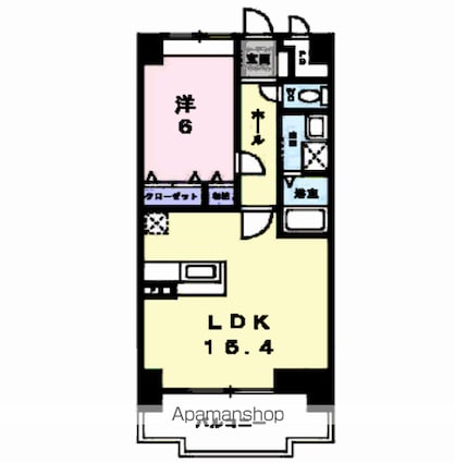 エクセレンシィ[1LDK/51m2]の間取図