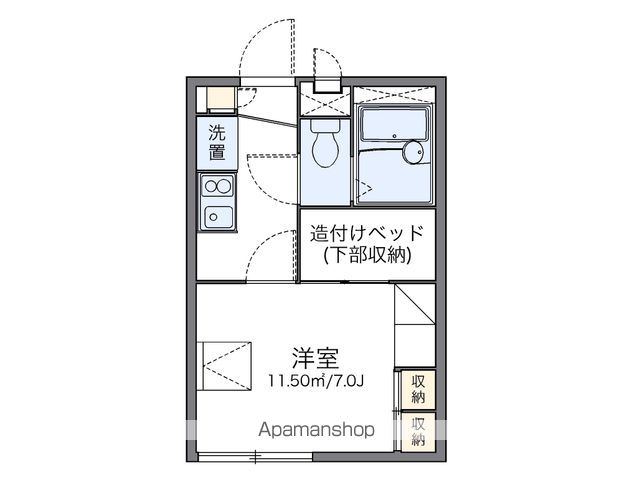 レオパレスFIRST ASTYの間取り写真