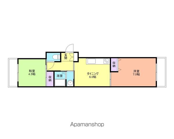 【和歌山市黒田のマンションの間取り】