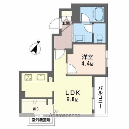 広島県広島市南区西蟹屋２丁目[1LDK/38.29m2]の間取図