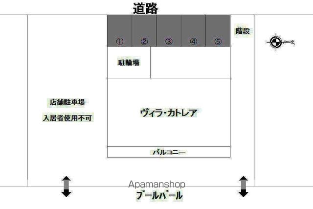 広島県東広島市西条中央１丁目[1K/28.7m2]の配置図