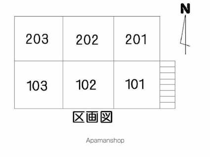 コーポエミ[1K/23.18m2]の配置図