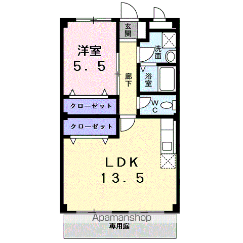 【羽島郡笠松町円城寺のマンションの間取り】