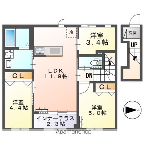 COLZA TERRACE 神楽の間取り写真