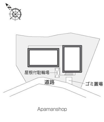 レオパレスフォンテーヌⅣ[1K/19.87m2]の配置図