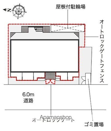 レオネクストラ　メイジュ天神橋[1K/21.11m2]の配置図