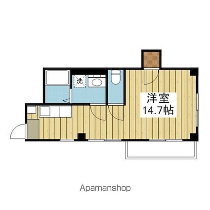 ピカデリーサーカス[1R/27.55m2]の間取図