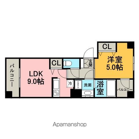 【ＡＤＥＮ博多祇園町の間取り】