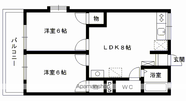 シティハイムサンアベニューの間取り